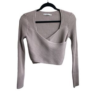 Abercrombie & Fitch LuxLoft Slim Wrap Sweater (Size M)
